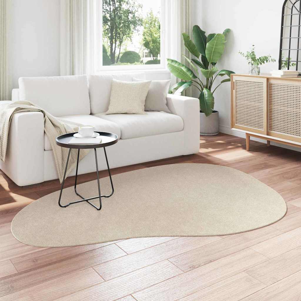 Tappeto HUARTE Beige 140 x 200 cm Poliestere