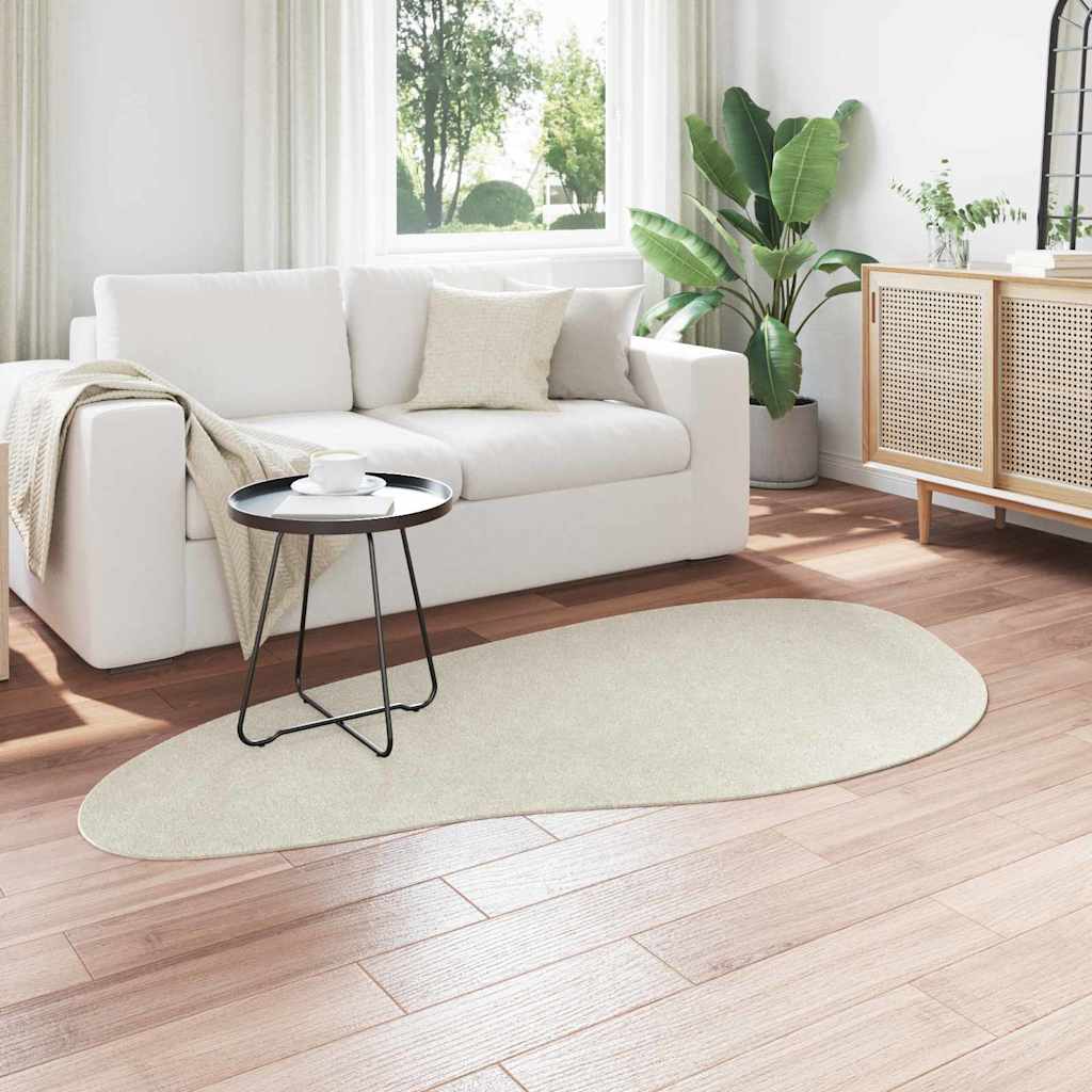 Tappeto HUARTE Crema 100 x 200 cm Poliestere