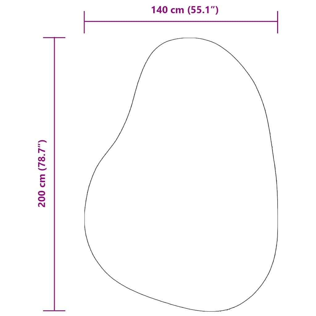 Tappeto HUARTE Crema 140 x 200 cm Poliestere