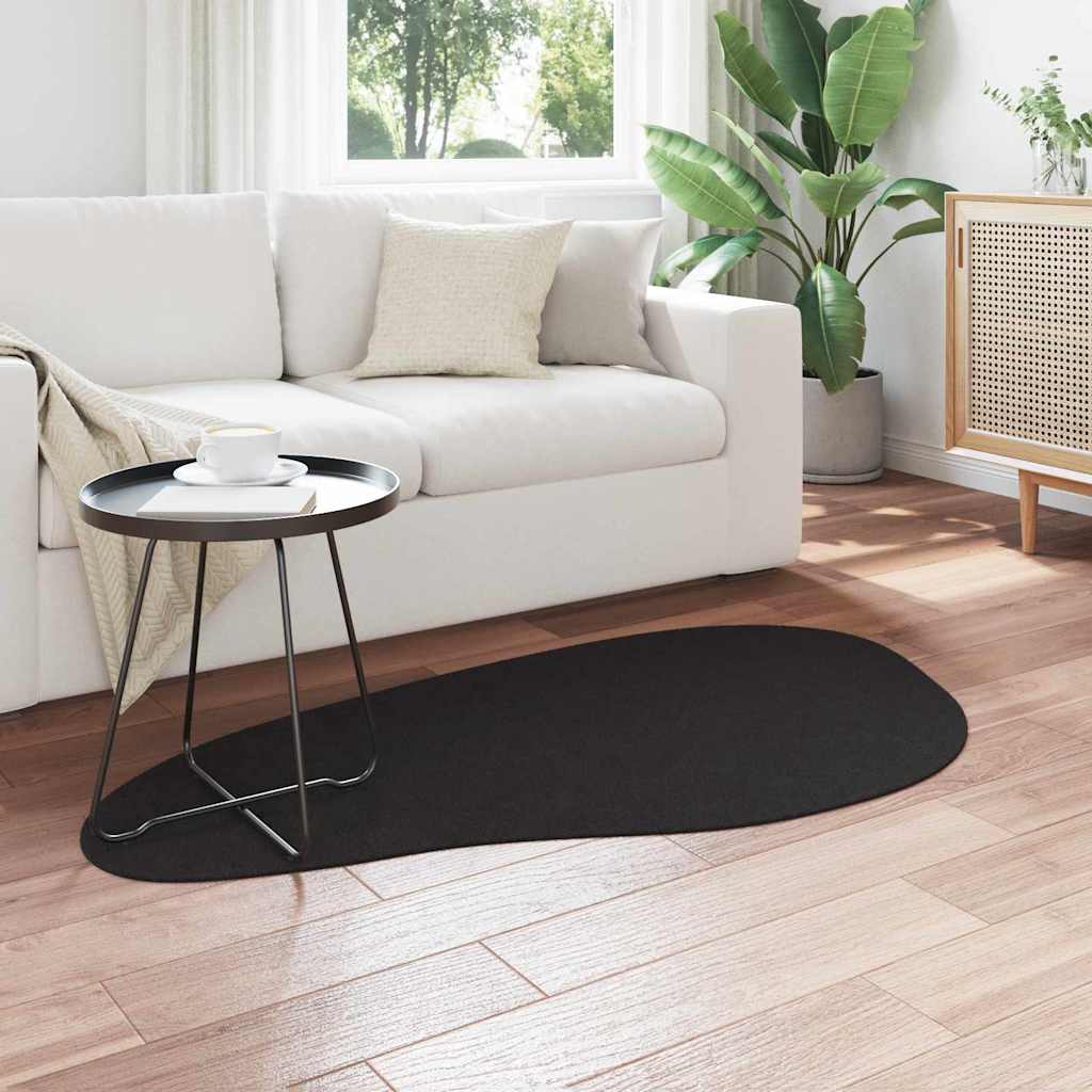 Tappeto HUARTE Nero 80 x 150 cm Poliestere