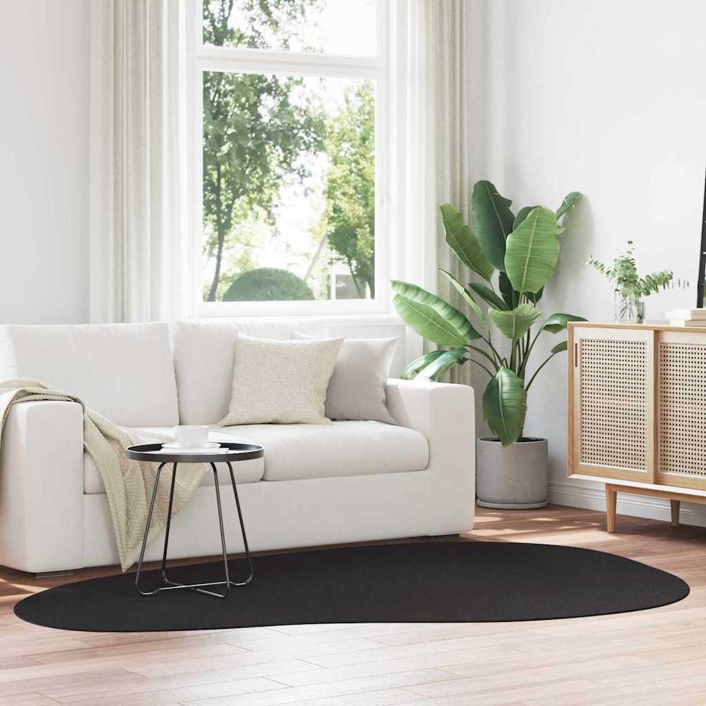 Tappeto HUARTE Nero 160 x 230 cm Poliestere