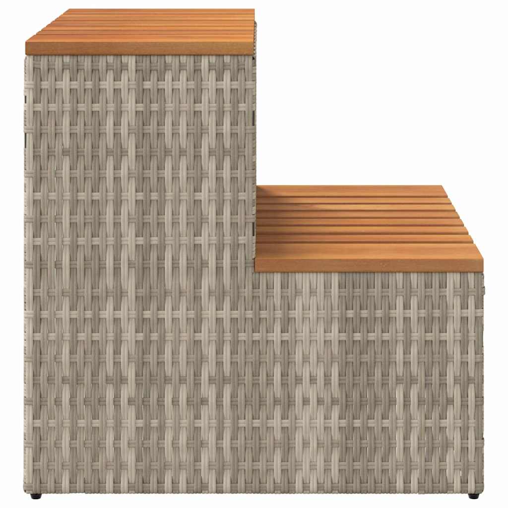 Bordo per Vasca Idromassaggio Polyrattan&Massello Acacia