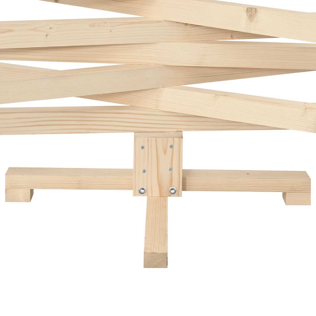 Albero di Natale Decorativo in Legno 180 cm Legno Massello Pino