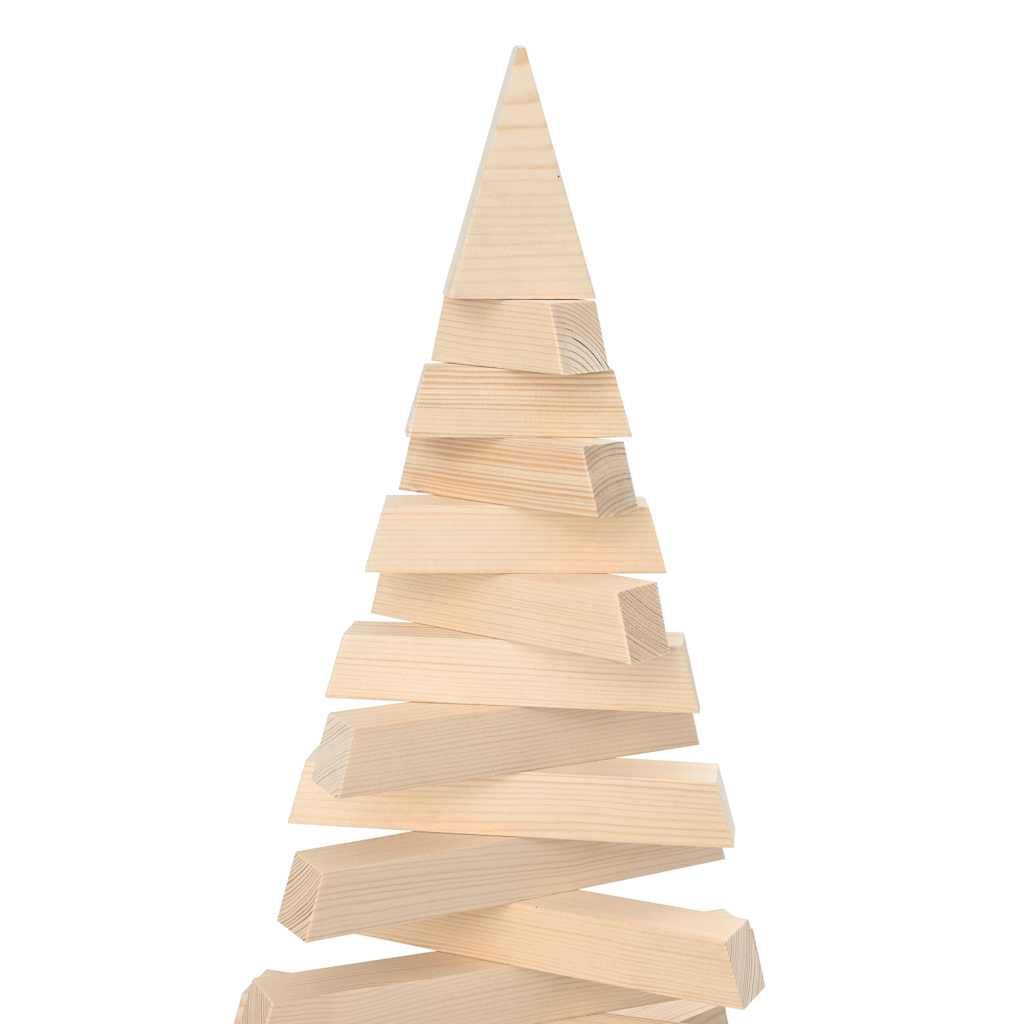 Albero di Natale Decorativo in Legno 180 cm Legno Massello Pino