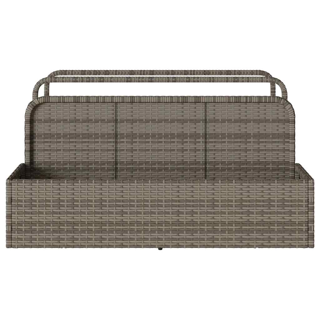 Galleggiante a Bordo Piscina Grigio 110x100x57 cm in Polyrattan