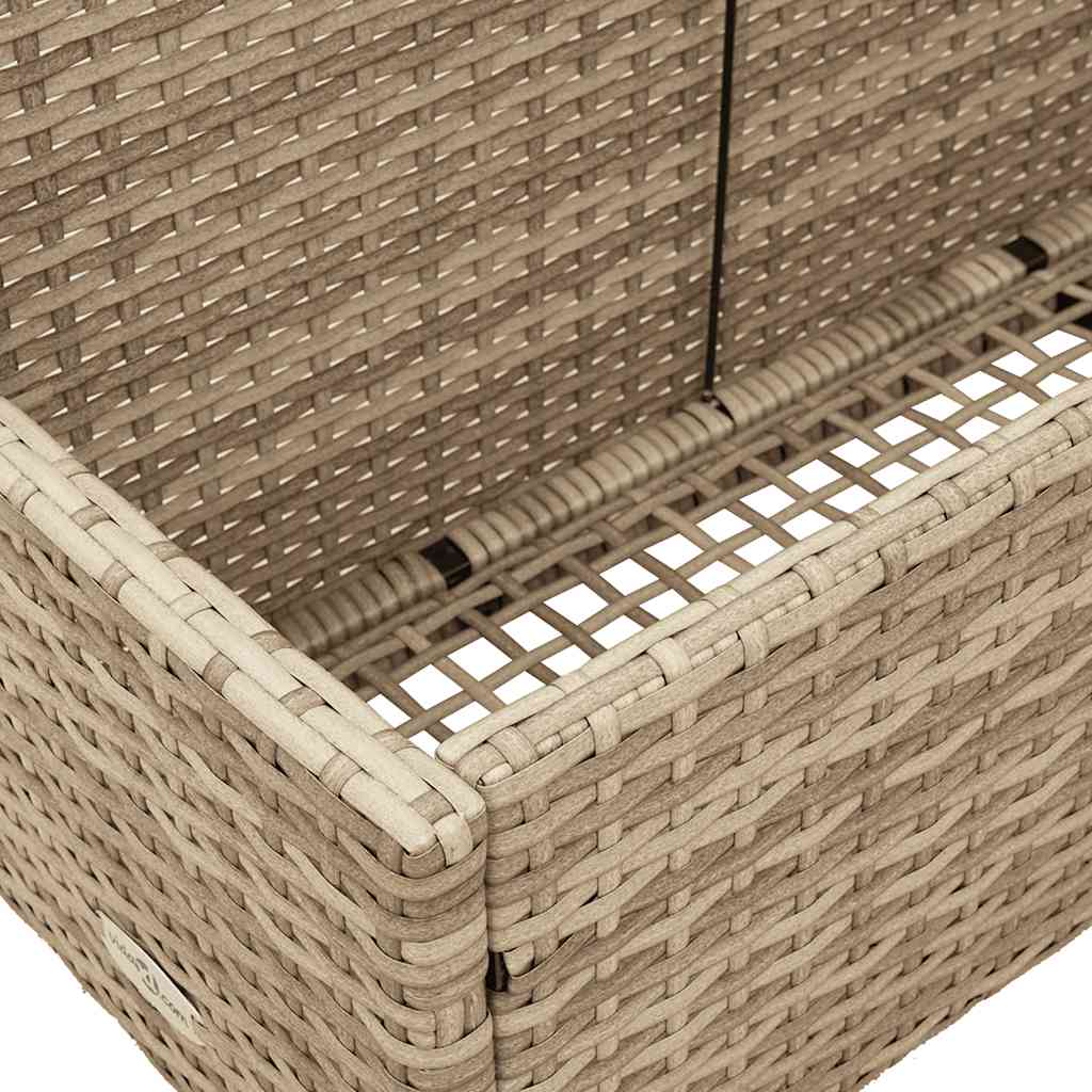 Galleggiante a Bordo Piscina Beige 110x100x57 cm in Polyrattan