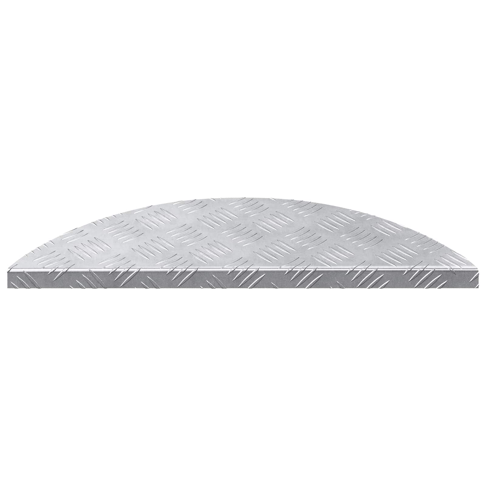 Gradini per Scale 5 pz 60 x 18 x 2,5 cm Argento Alluminio