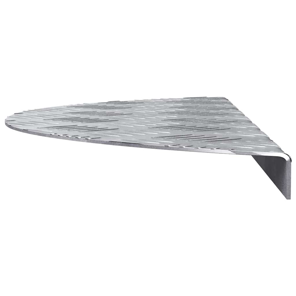 Gradini per Scale 15 pz 60 x 18 x 2,5 cm Argento Alluminio