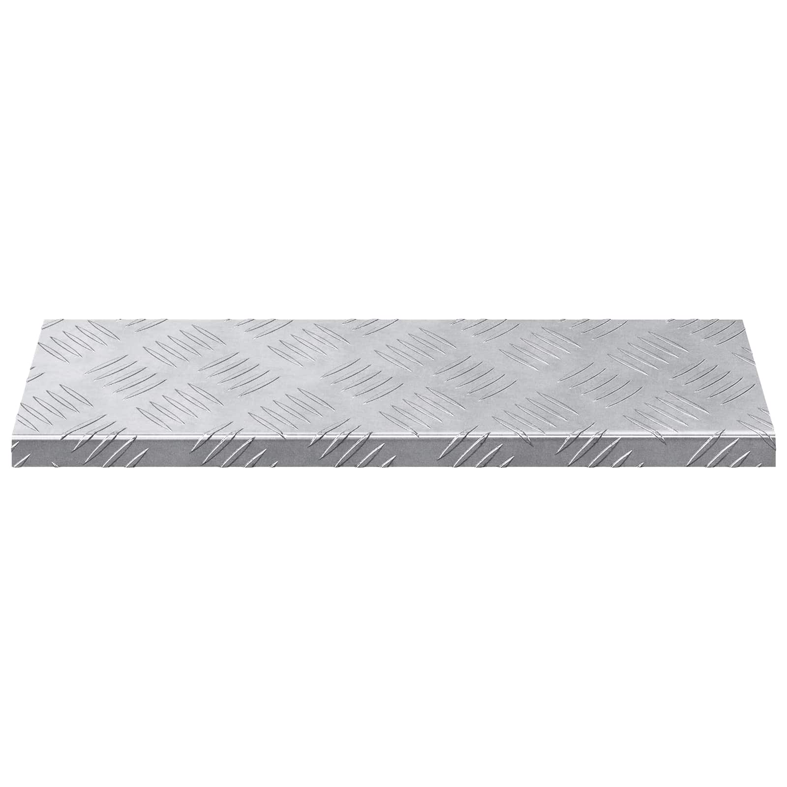 Gradini per Scale 5 pz 60 x 18 x 2,5 cm Argento Alluminio