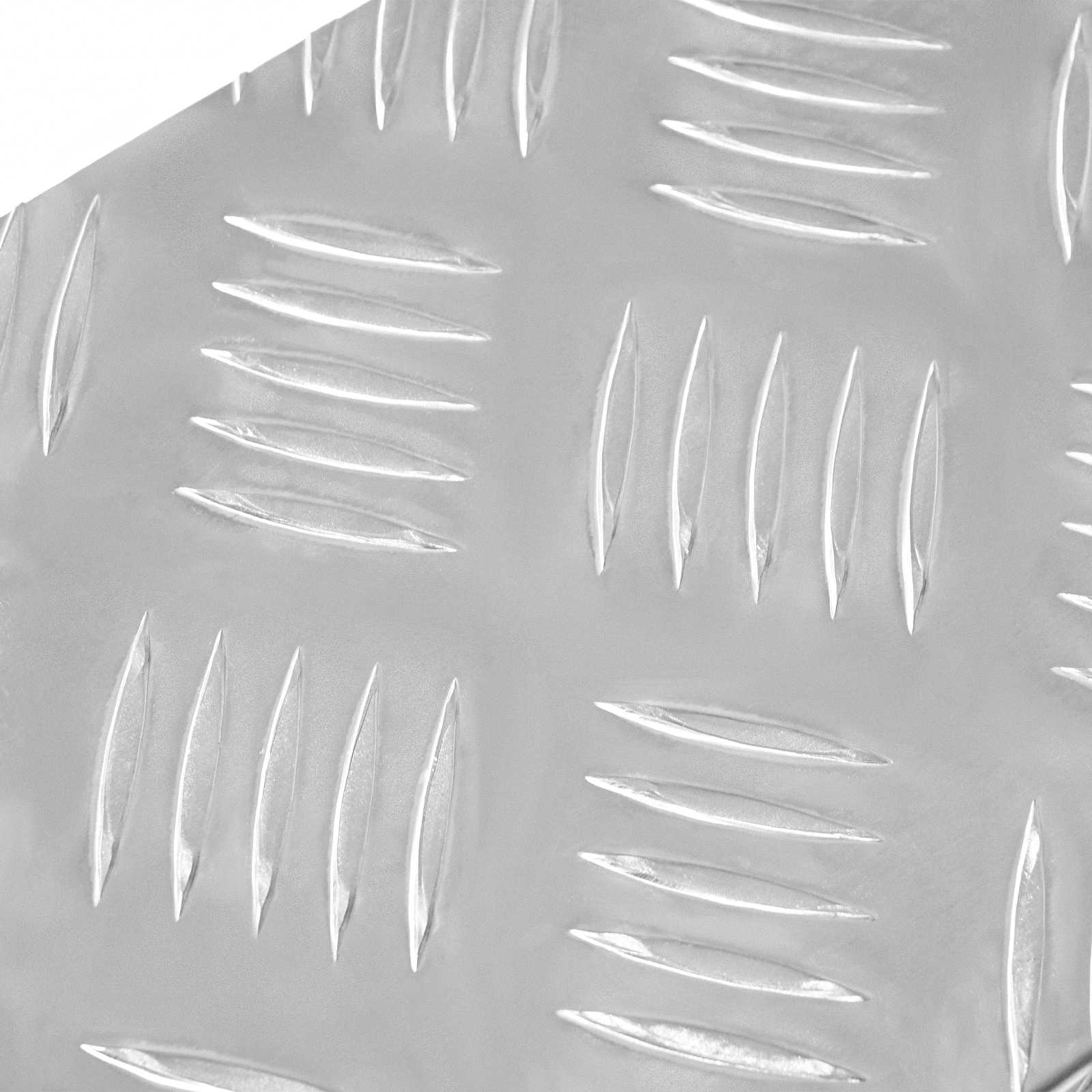 Gradini per Scale 5 pz 60 x 18 x 2,5 cm Argento Alluminio