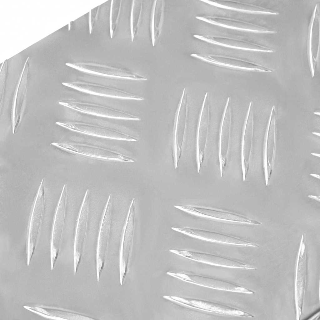 Gradini per Scale 10 pz 60 x 18 x 2,5 cm Argento Alluminio