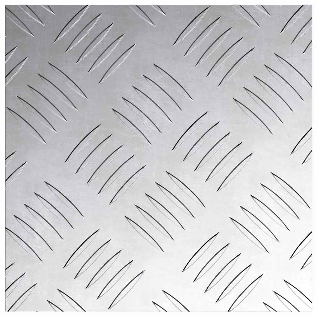 Gradini per Scale 4 pz 20 x 20 cm Argento Alluminio Quadrato