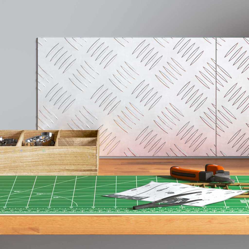 Gradini per Scale 2 pz 30 x 20 cm Argento Alluminio