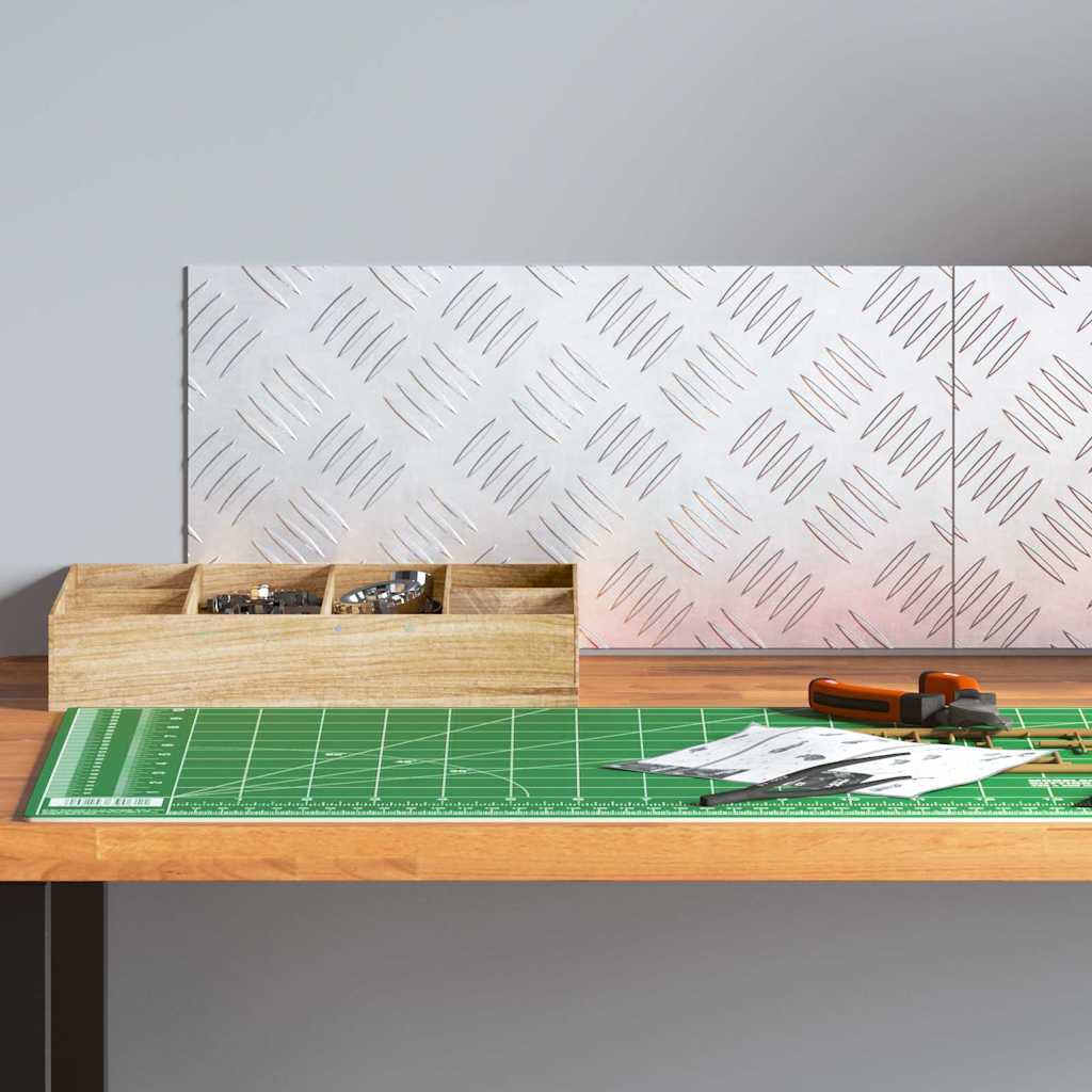 Gradini per Scale 2 pz 40 x 20 cm Argento Alluminio