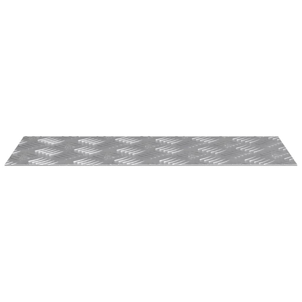 Gradini per Scale 2 pz 50 x 20 cm Argento Alluminio