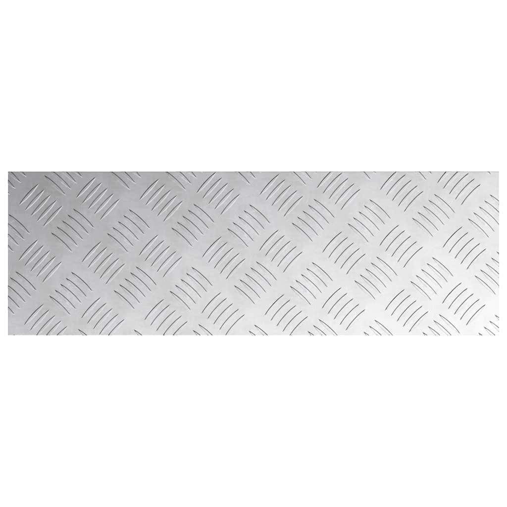 Gradini per Scale 2 pz 60 x 20 cm Argento Alluminio