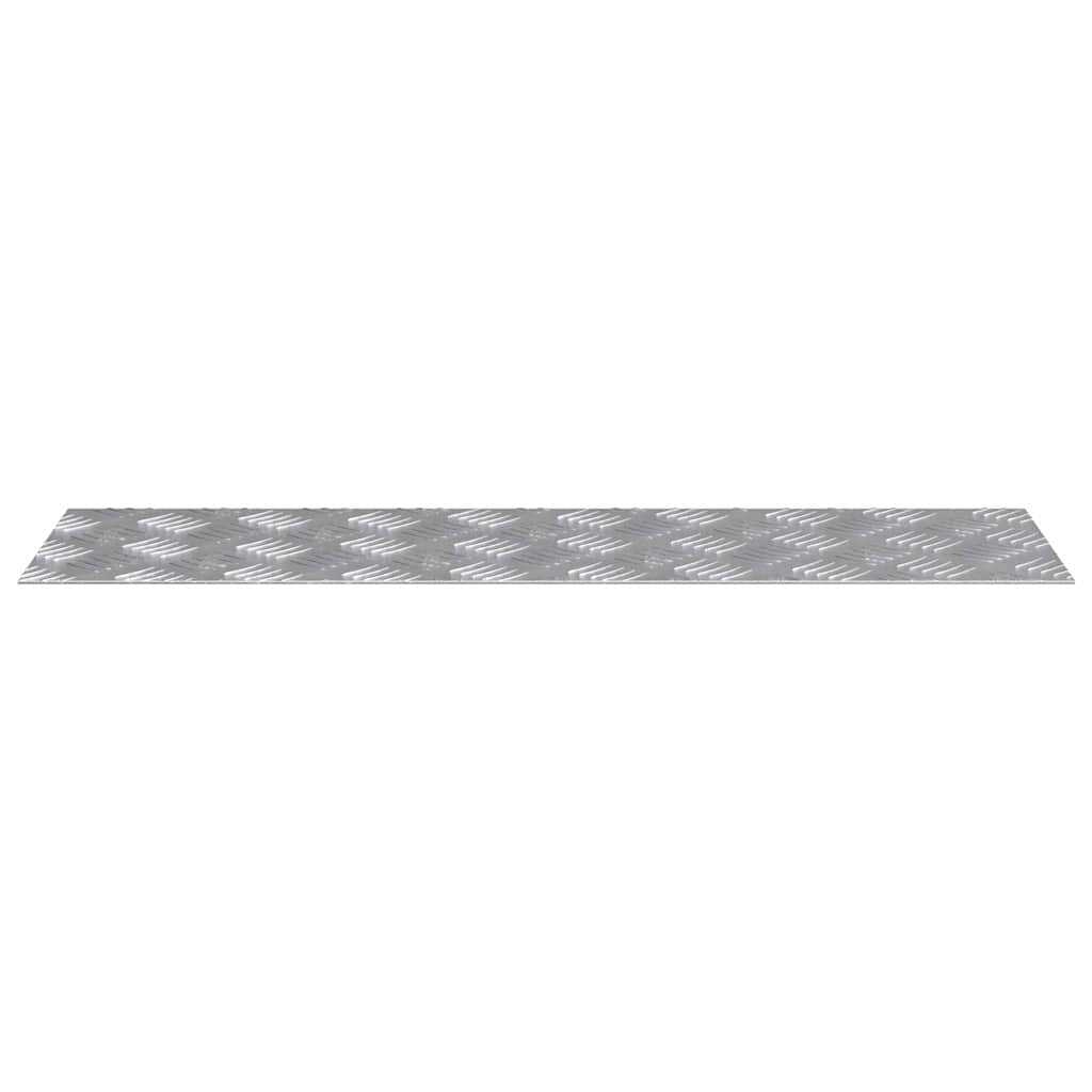 Gradini per Scale 2 pz 70 x 20 cm Argento Alluminio