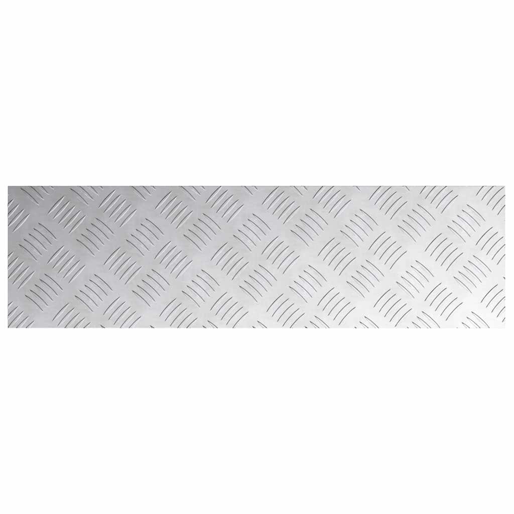 Gradini per Scale 2 pz 70 x 20 cm Argento Alluminio