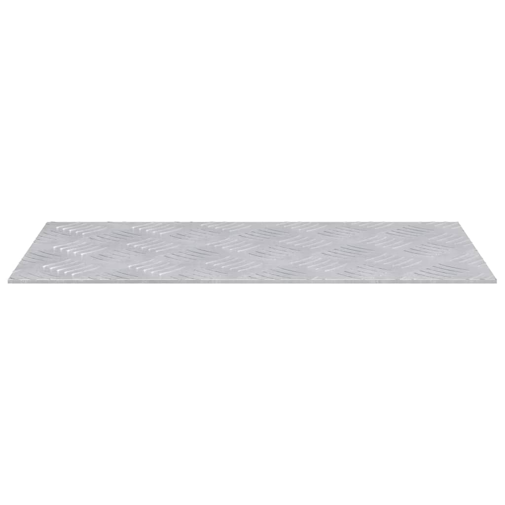 Gradini per Scale 4 pz 50 x 25 cm Argento Alluminio