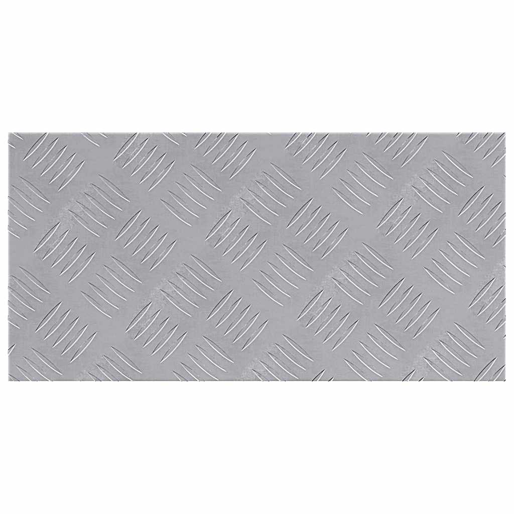 Gradini per Scale 4 pz 50 x 25 cm Argento Alluminio