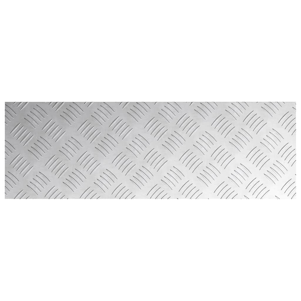 Gradini per Scale 2 pz 75 x 25 cm Argento Alluminio