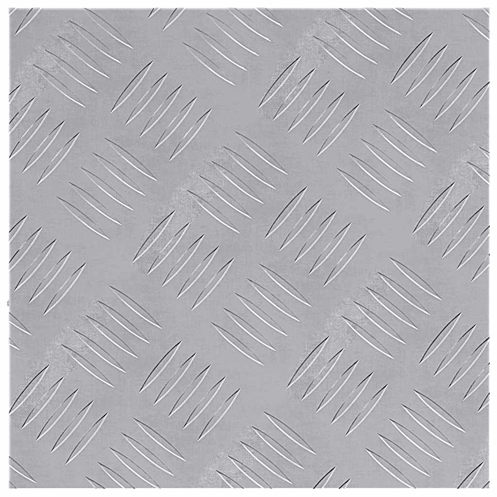 Gradini per Scale 2 pz 30 x 30 cm Argento Alluminio Quadrato