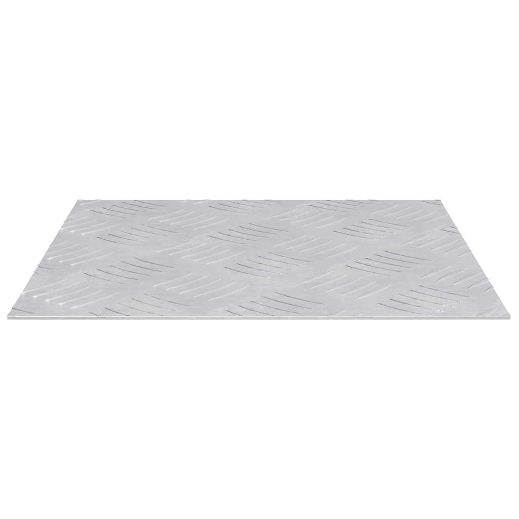 Gradini per Scale 4 pz 30 x 30 cm Argento Alluminio Quadrato