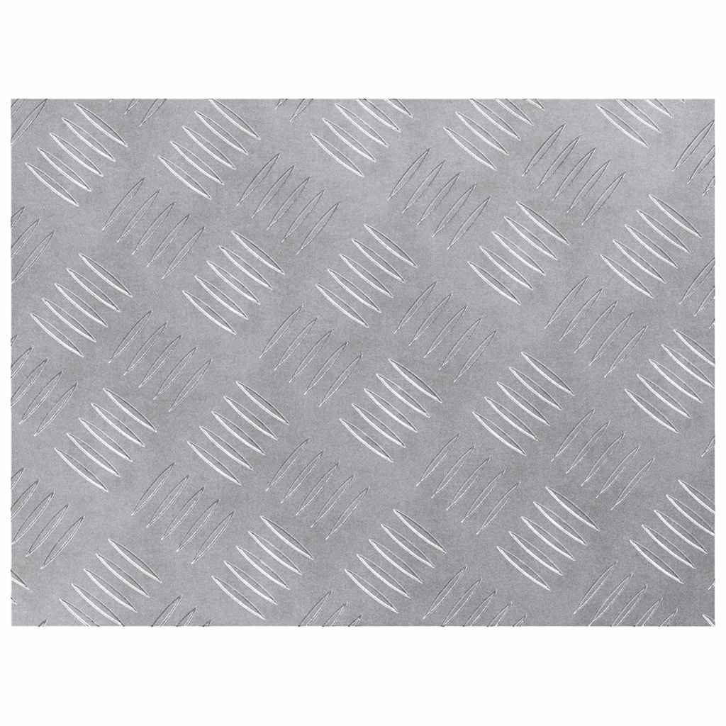 Gradini per Scale 4 pz 40 x 30 cm Argento Alluminio