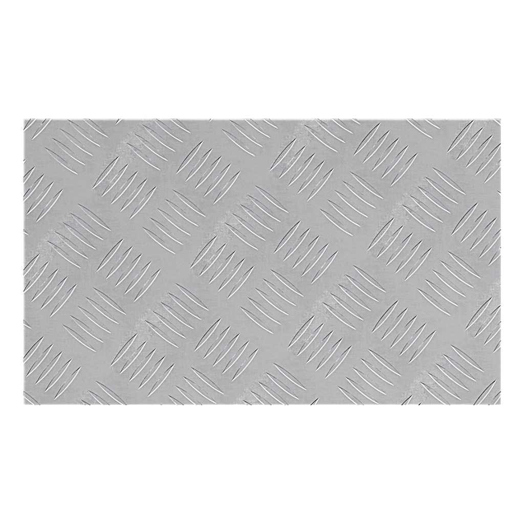 Gradini per Scale 4 pz 50 x 30 cm Argento Alluminio