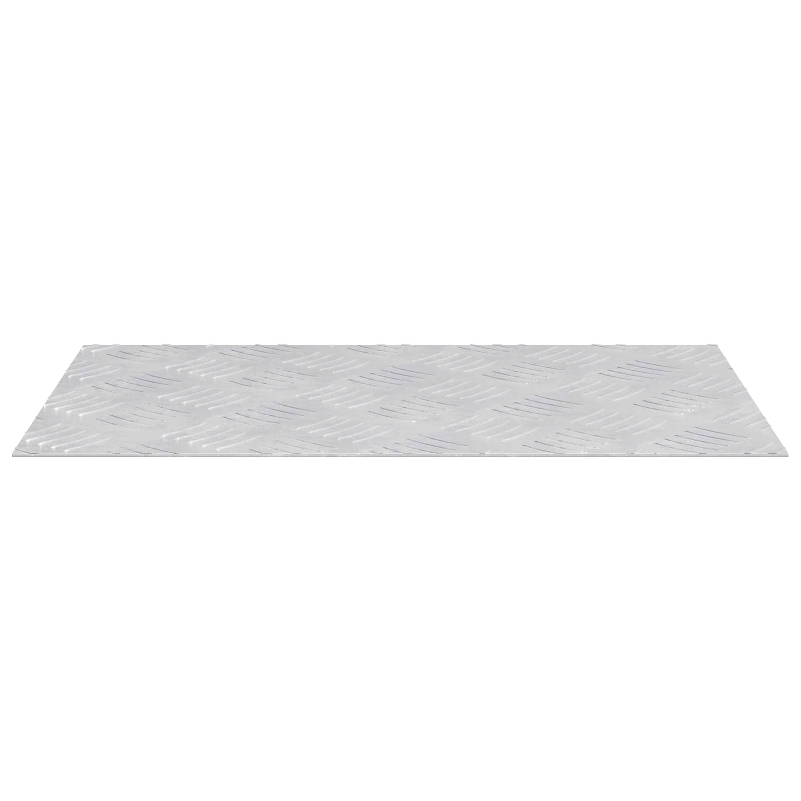 Gradini per Scale 4 pz 50 x 30 cm Argento Alluminio