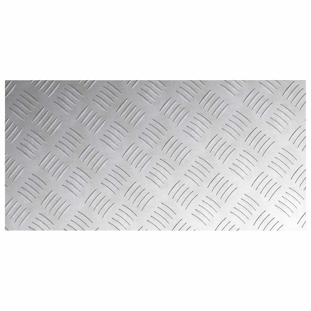 Gradini per Scale 4 pz 60 x 30 cm Argento Alluminio
