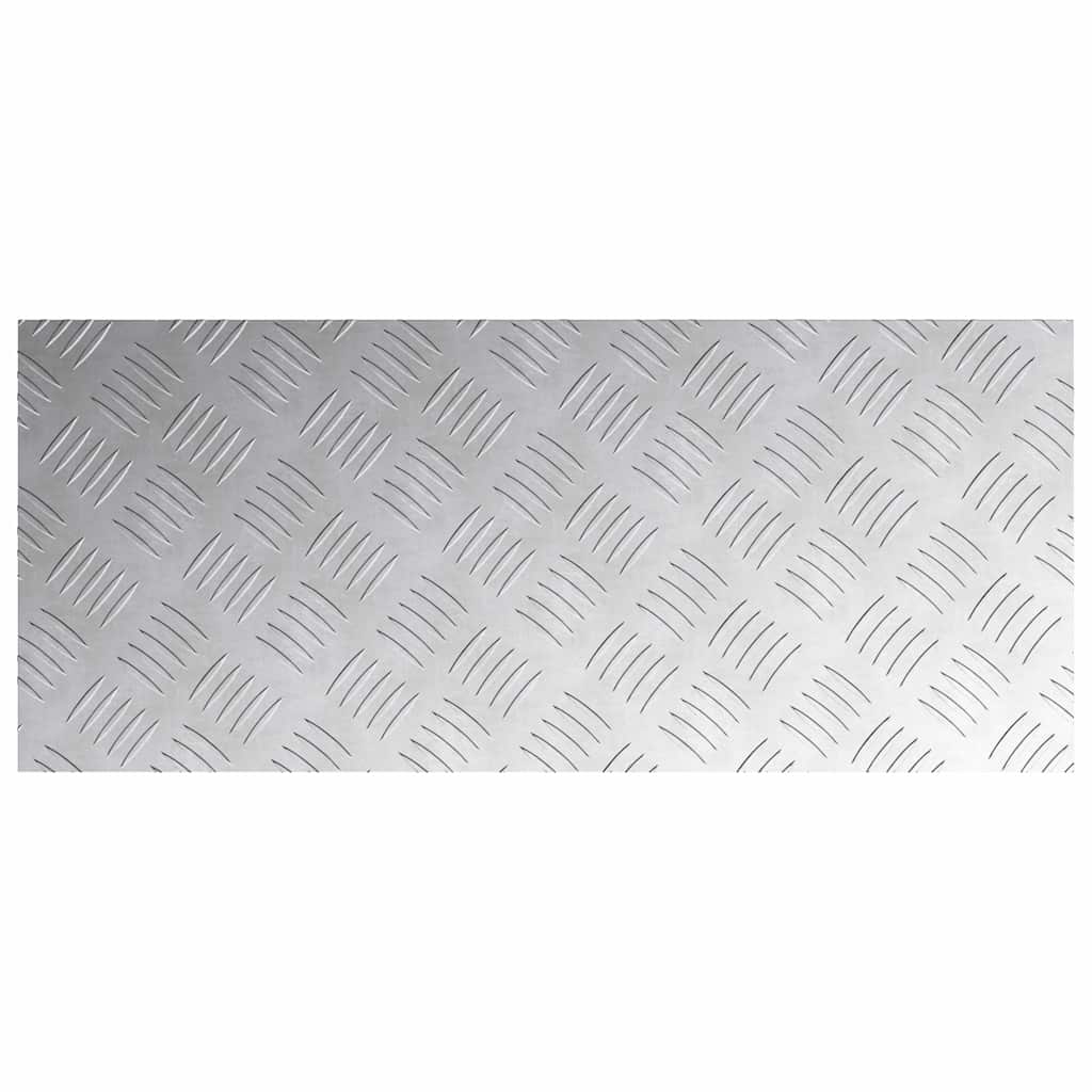 Gradini per Scale 4 pz 70 x 30 cm Argento Alluminio