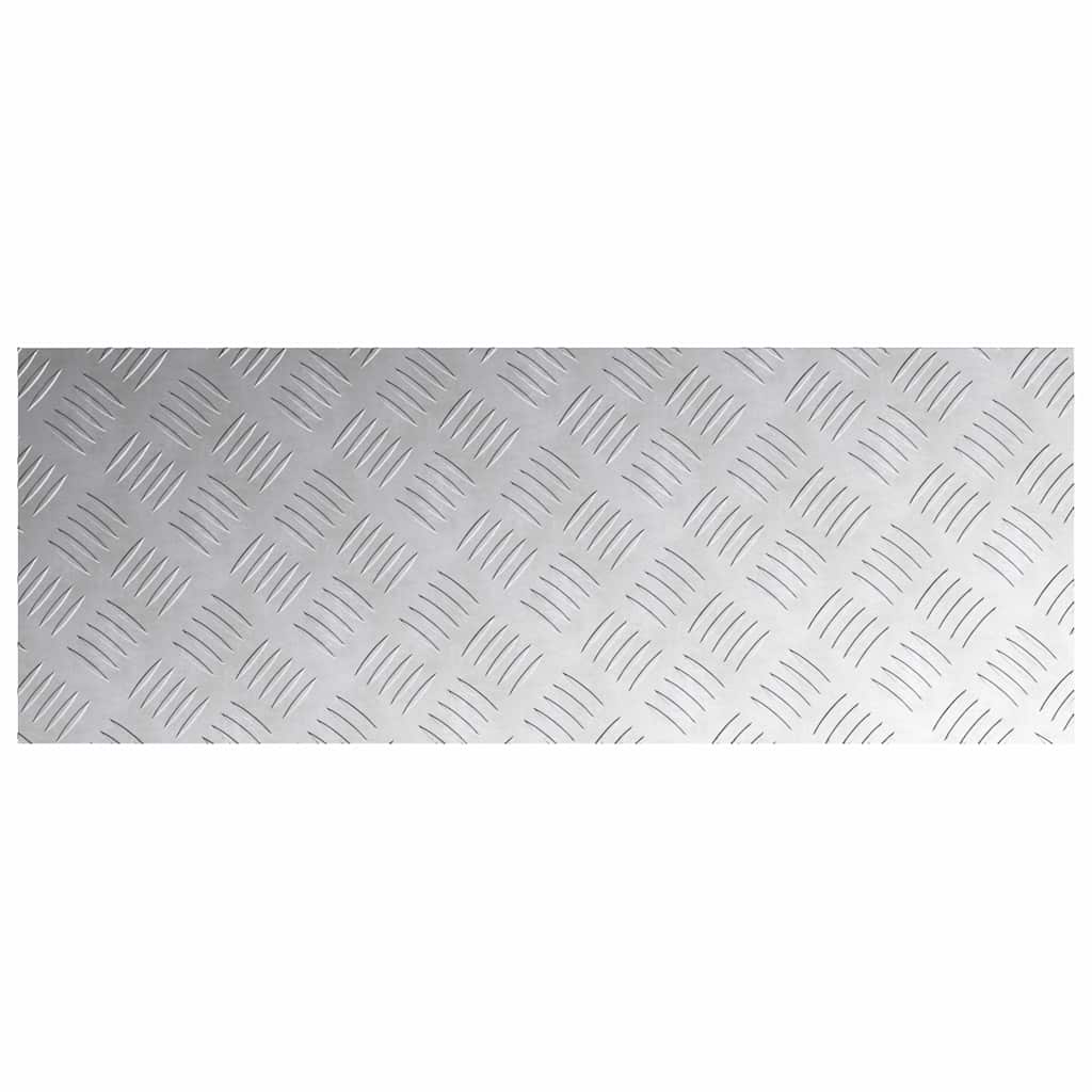 Gradini per Scale 2 pz 80 x 30 cm Argento Alluminio