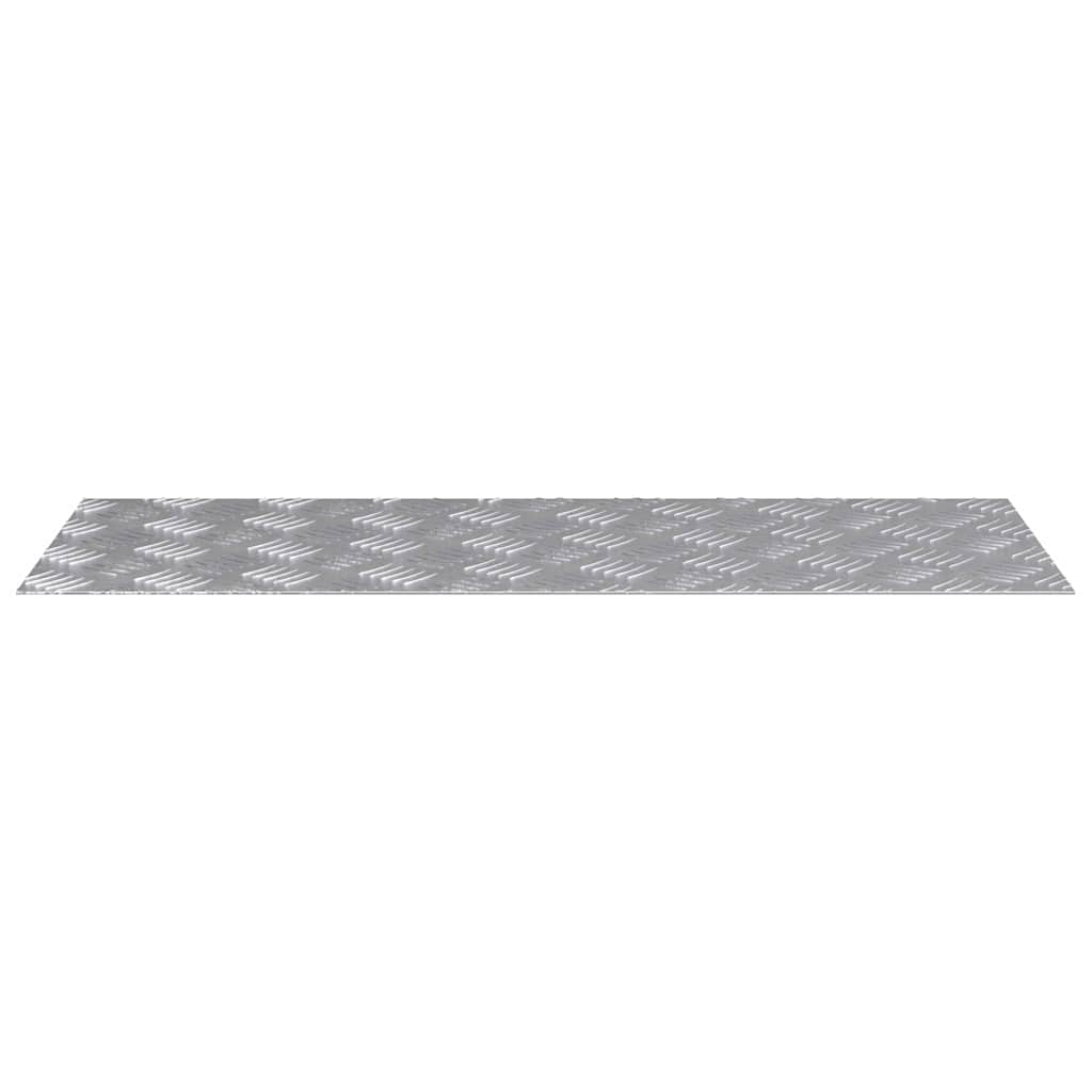 Gradini per Scale 4 pz 80 x 30 cm Argento Alluminio