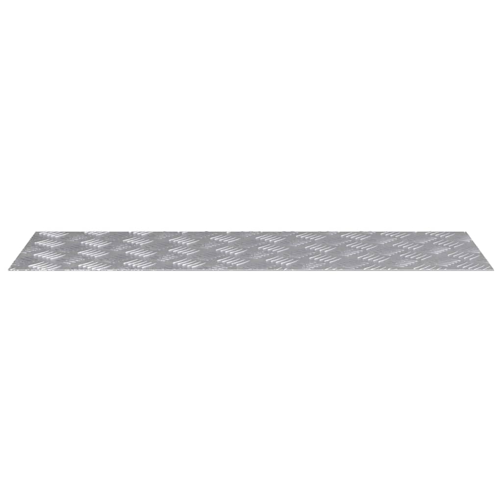 Gradini per Scale 4 pz 90 x 30 cm Argento Alluminio