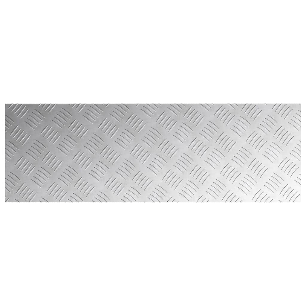 Gradini per Scale 4 pz 90 x 30 cm Argento Alluminio