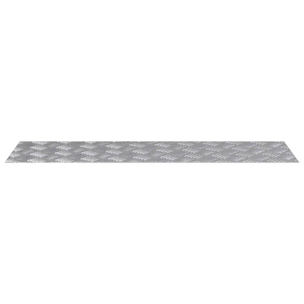Gradini per Scale 2 pz 100 x 30 cm Argento Alluminio