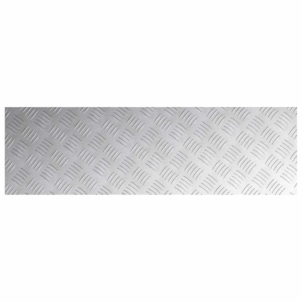 Gradini per Scale 2 pz 100 x 30 cm Argento Alluminio