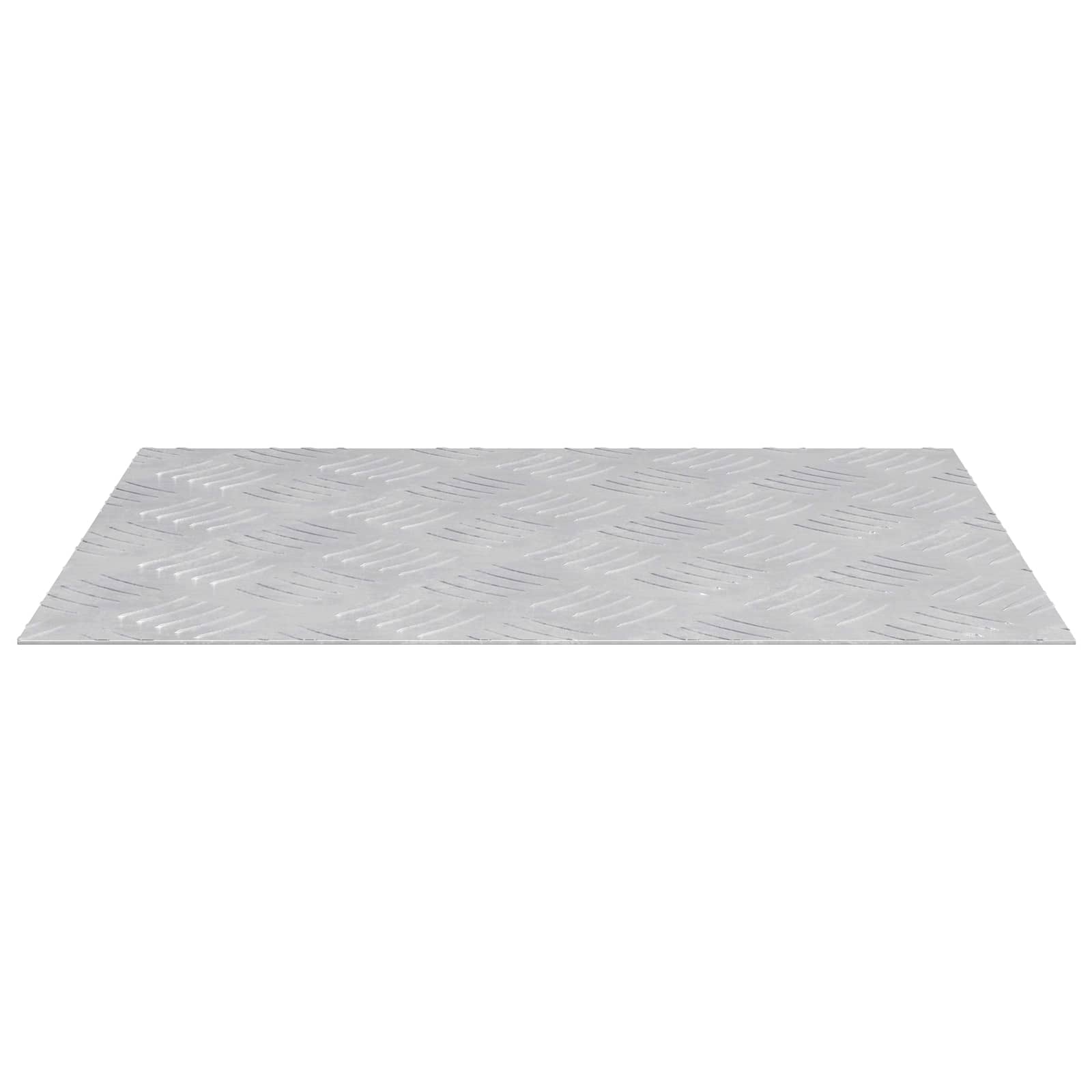 Gradini per Scale 4 pz 50 x 40 cm Argento Alluminio