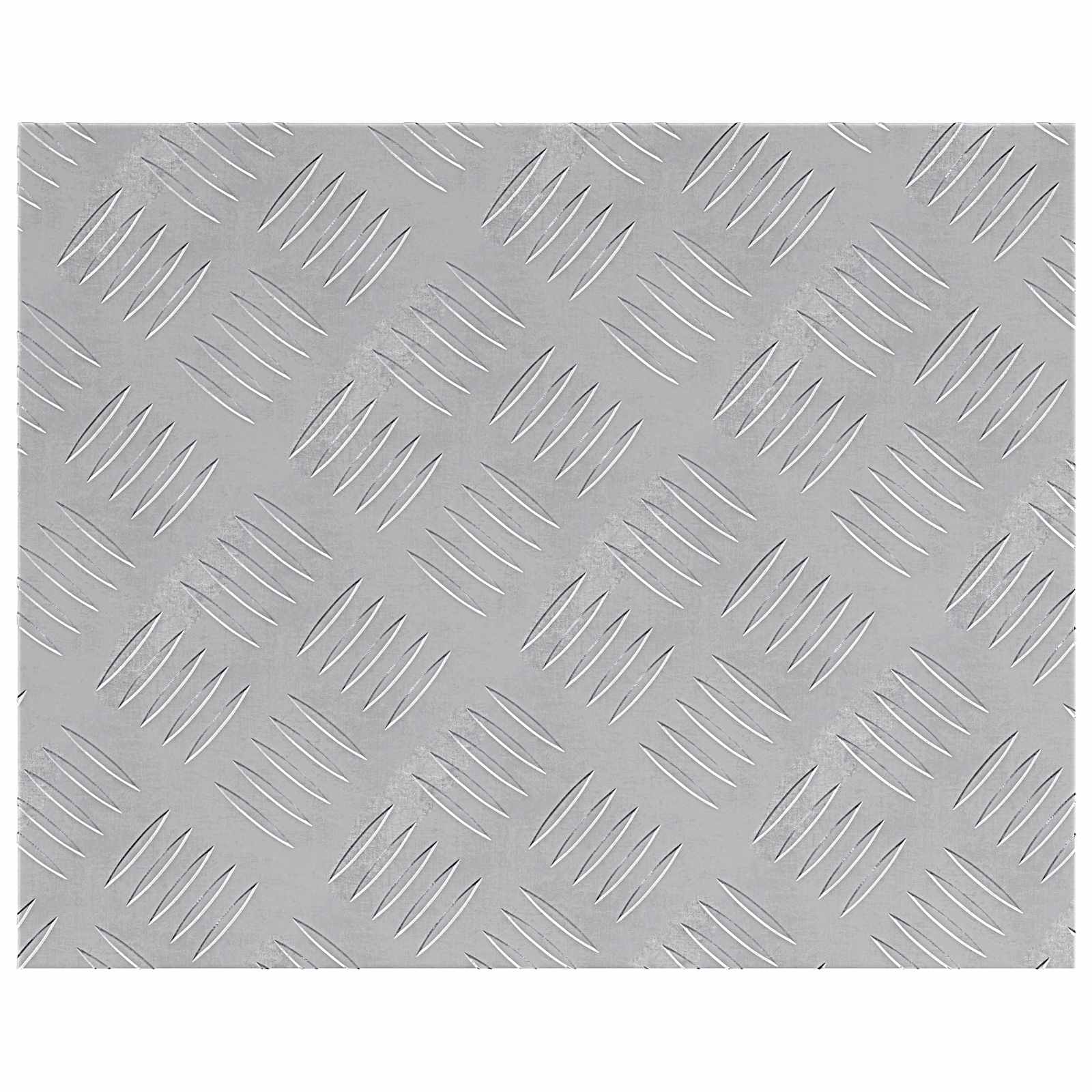 Gradini per Scale 2 pz 50 x 40 cm Argento Alluminio