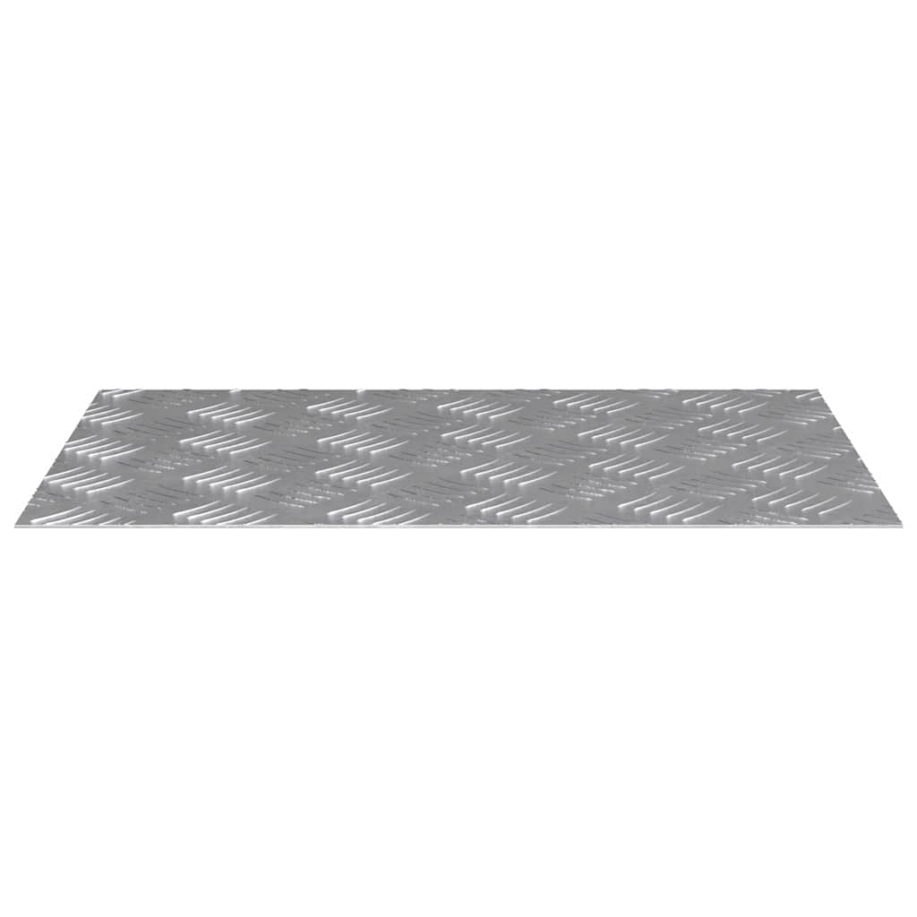 Gradini per Scale 4 pz 60 x 40 cm Argento Alluminio