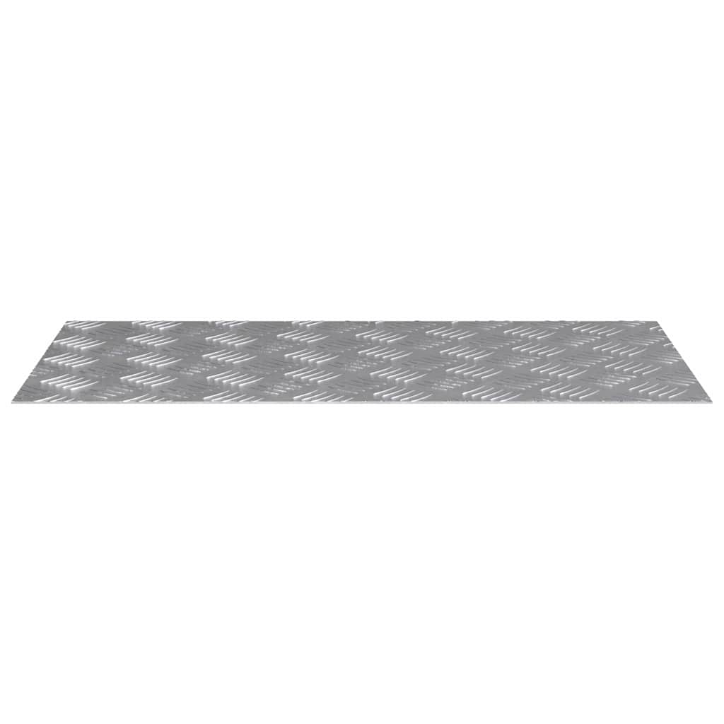Gradini per Scale 4 pz 80 x 40 cm Argento Alluminio
