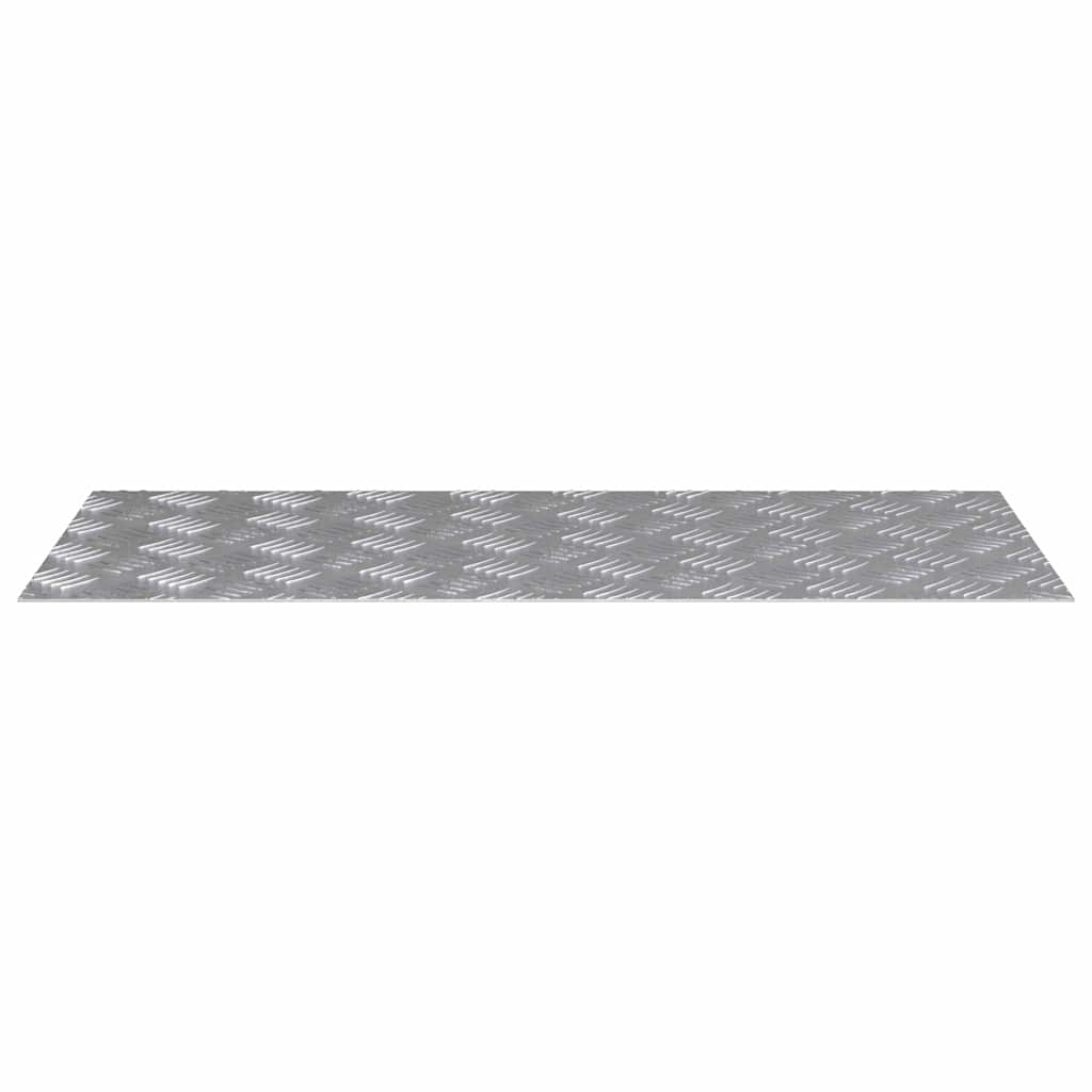 Gradini per Scale 2 pz 90 x 40 cm Argento Alluminio
