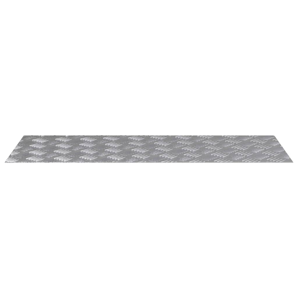 Gradini per Scale 2 pz 100 x 40 cm Argento Alluminio