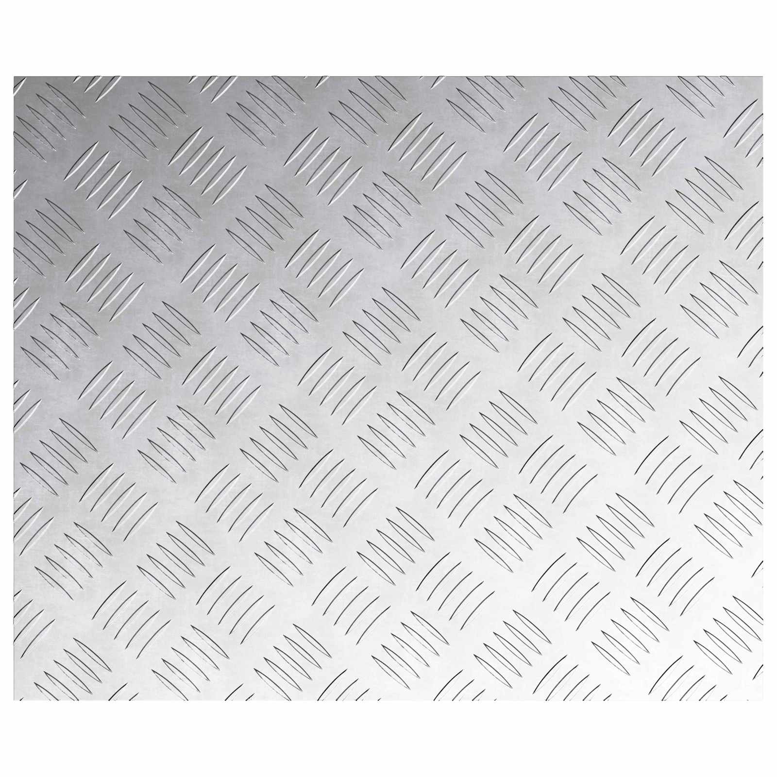 Gradini per Scale 4 pz 60 x 50 cm Argento Alluminio