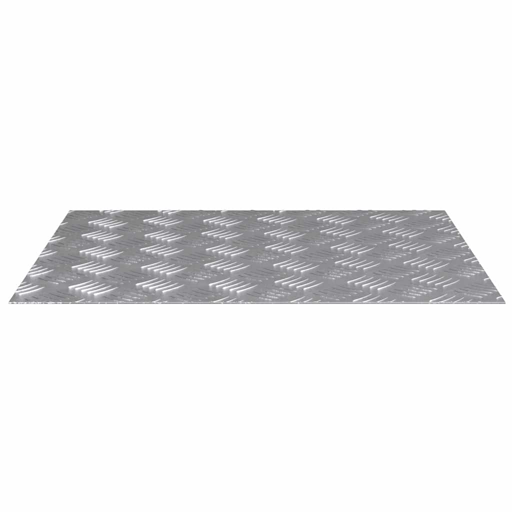 Gradini per Scale 4 pz 60 x 50 cm Argento Alluminio