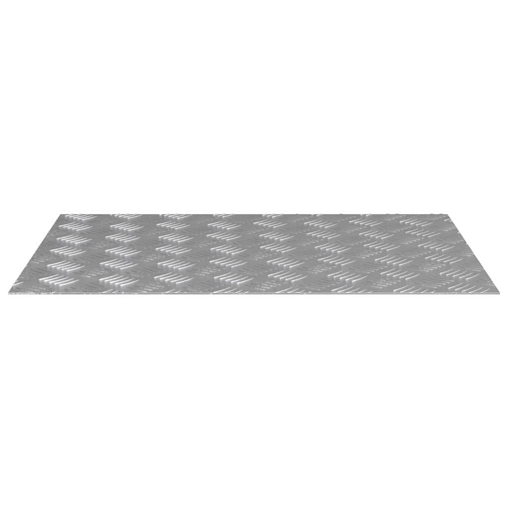 Gradini per Scale 4 pz 70 x 50 cm Argento Alluminio