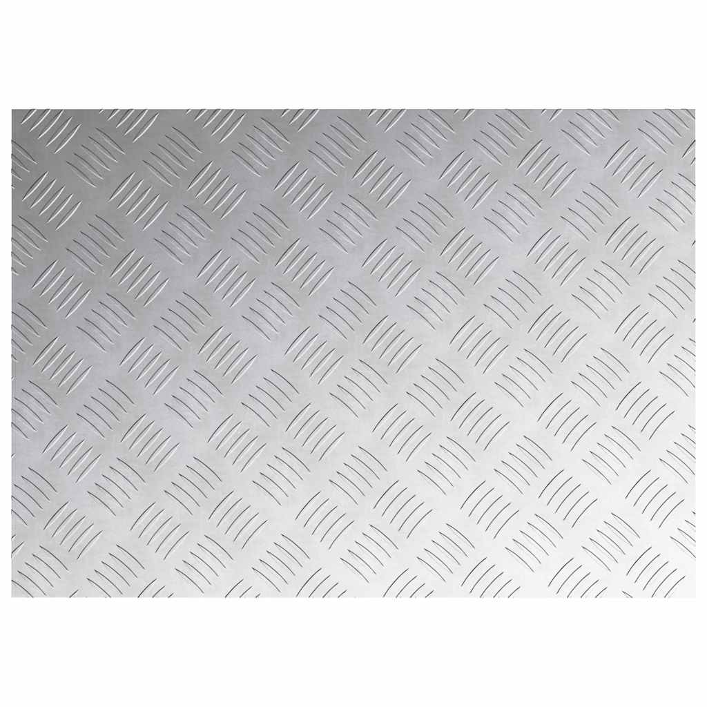 Gradini per Scale 4 pz 70 x 50 cm Argento Alluminio