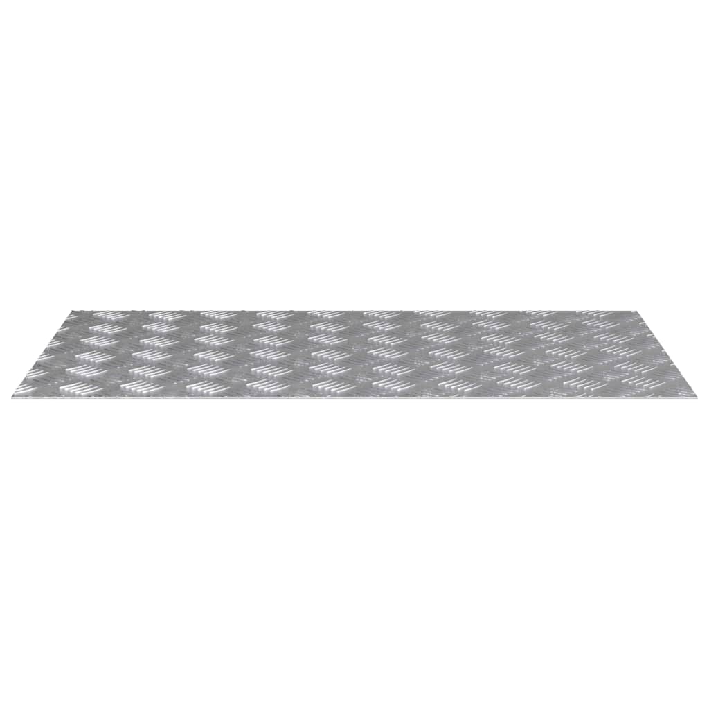 Gradini per Scale 4 pz 90 x 50 cm Argento Alluminio