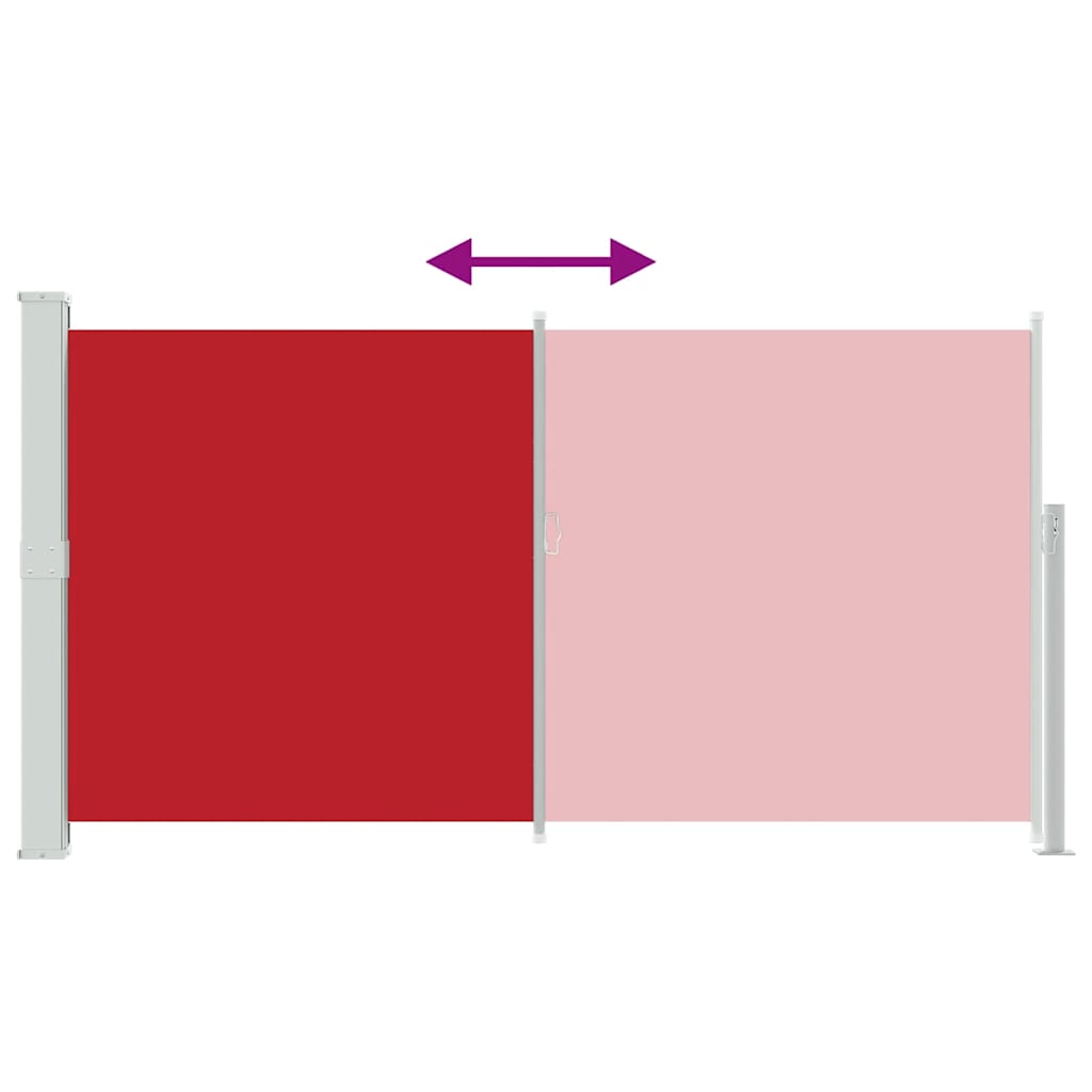 Tendalino Laterale per Patio Terrazzo 160 x 300 cm Rosso